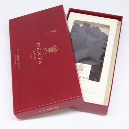 DENTS Cashmere Lined Peccary Gloves Bark Size 7