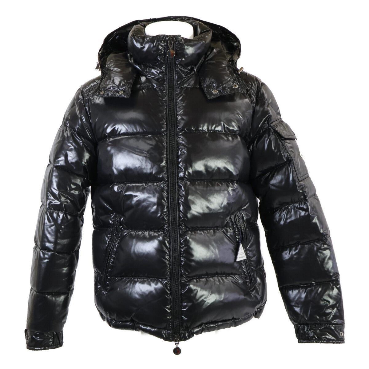MONCLER Maya Nylon Down Jacket Black Size 1