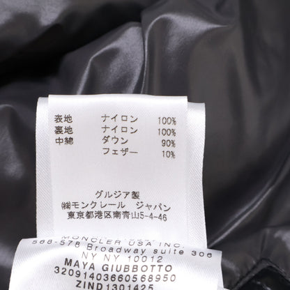 MONCLER Maya Nylon Down Jacket Black Size 1