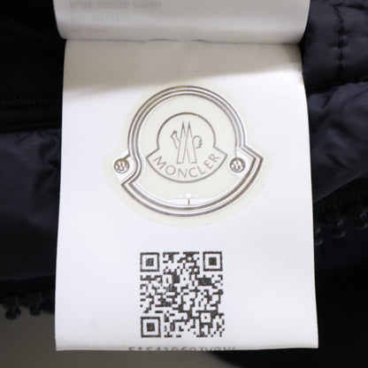 MONCLER MONTGENEVRE Wool Hooded Down Jacket Navy Blue Size 1