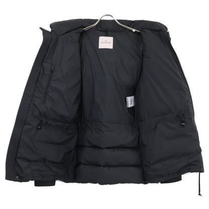 MONCLER CHEVREUSE Fur Hooded Down Jacket Black Size 1