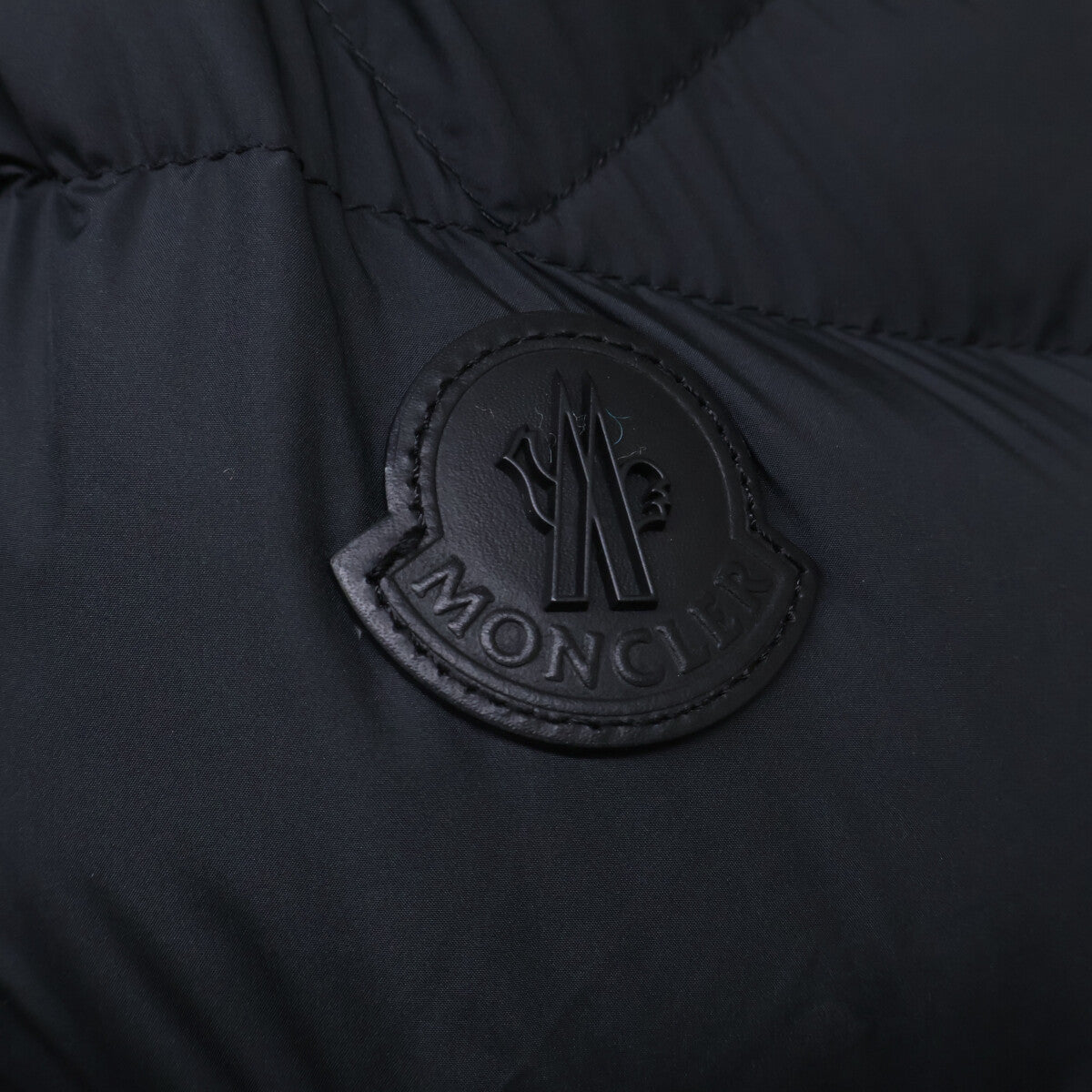 MONCLER CHEVREUSE Fur Hooded Down Jacket Black Size 1