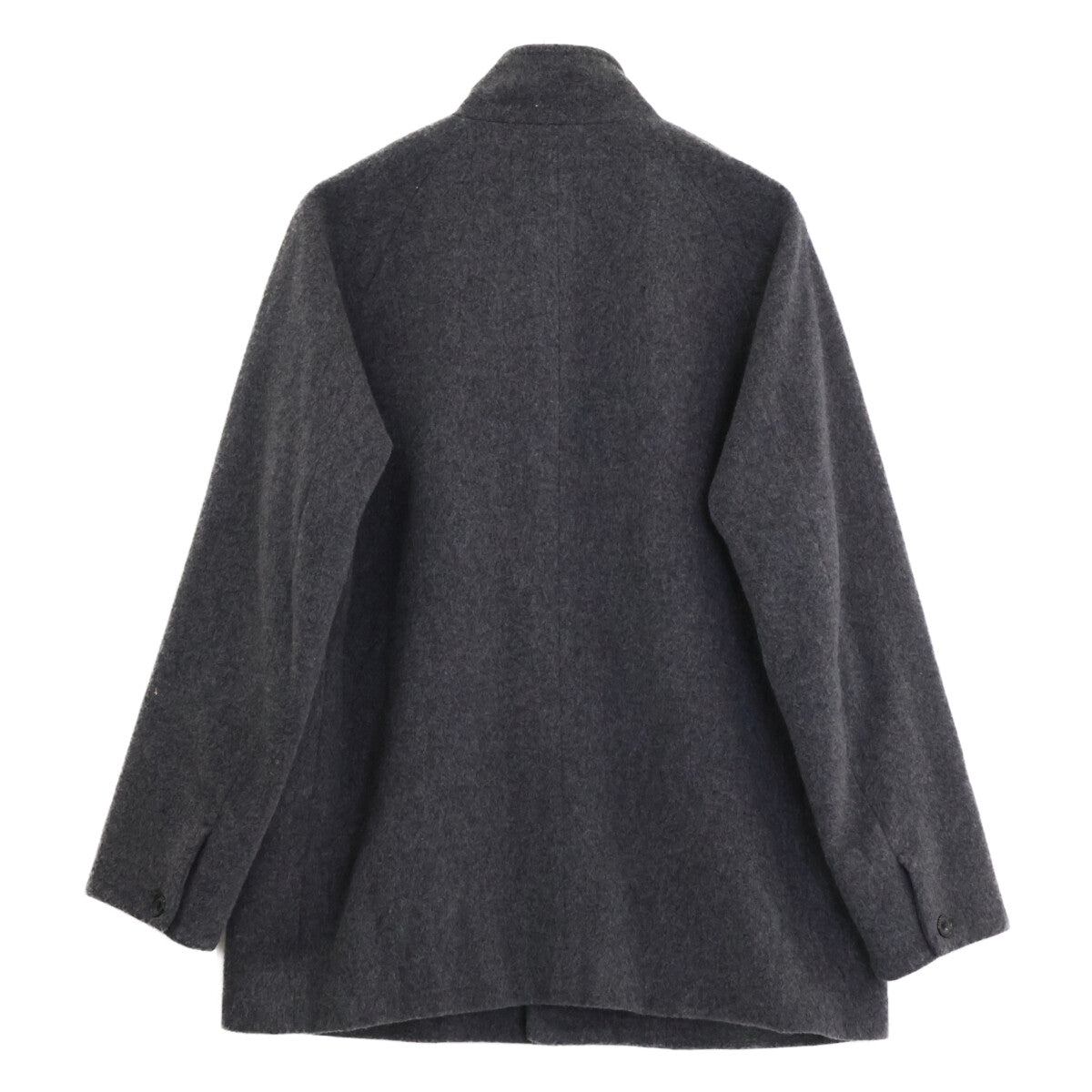 MELROSE Gray Lamb Wool Blend Stand Collar Coat Size 5