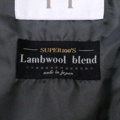 MELROSE Gray Lamb Wool Blend Stand Collar Coat Size 5
