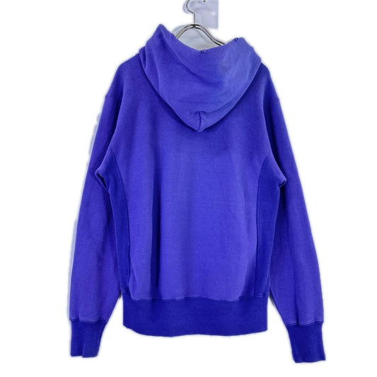 Champion 70s Distressed Hoodie Purple Size L