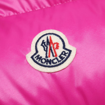 MONCLER 23' OUSE Packable Hood Nylon Down Vest Pink Size 2