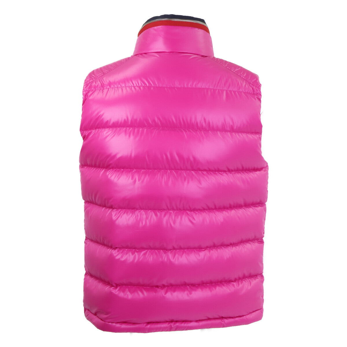 MONCLER 23' OUSE Packable Hood Nylon Down Vest Pink Size 2