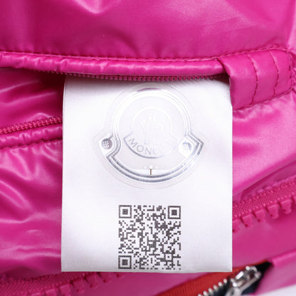 MONCLER 23' OUSE Packable Hood Nylon Down Vest Pink Size 2