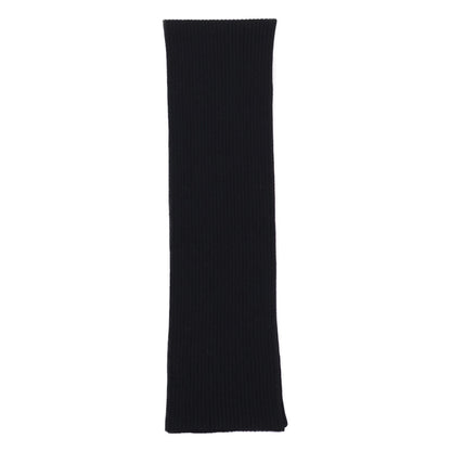 PRADA SPORT Black Rib Knit Scarf