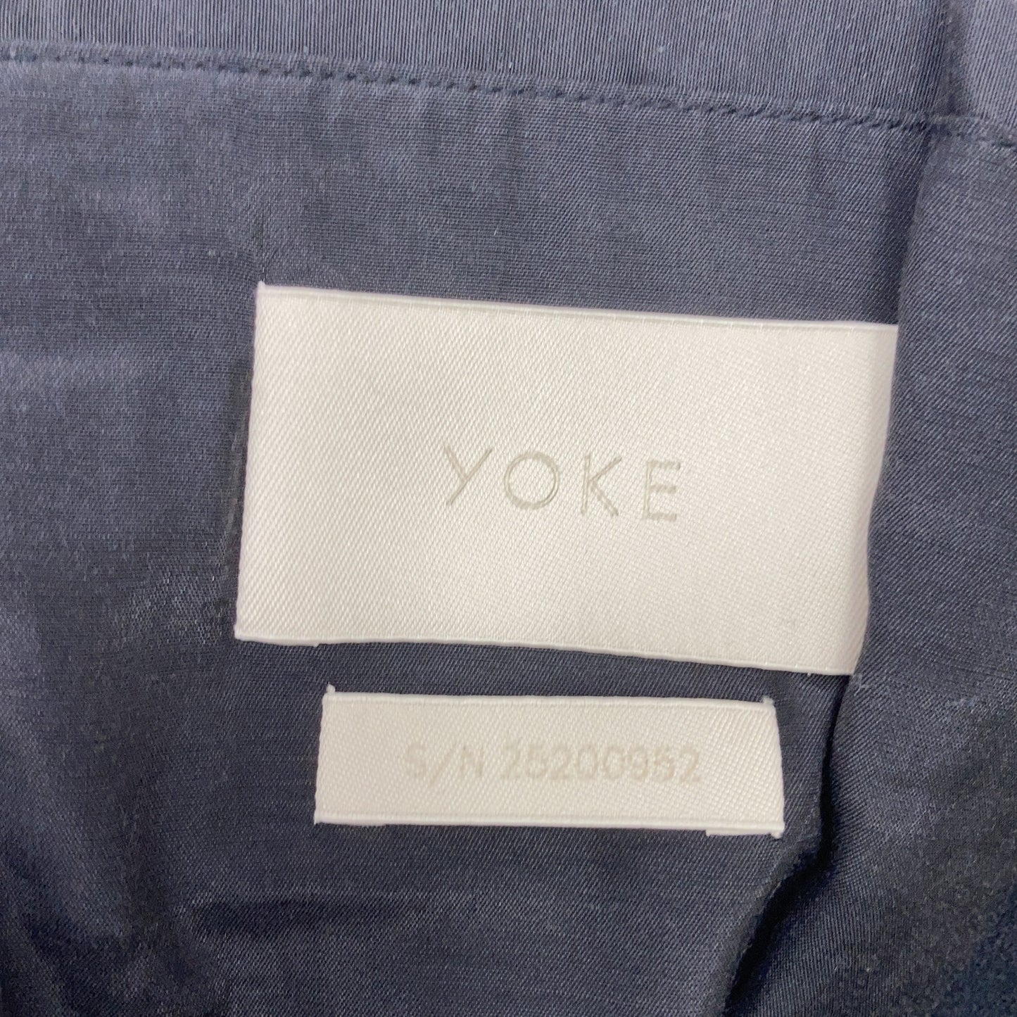 YOAK FW25 Navy Melton Stand Collar Zip Blouson Jacket Size 2