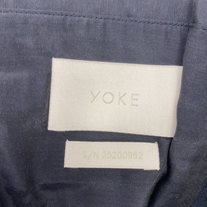 YOAK FW25 Navy Melton Stand Collar Zip Blouson Jacket Size 2