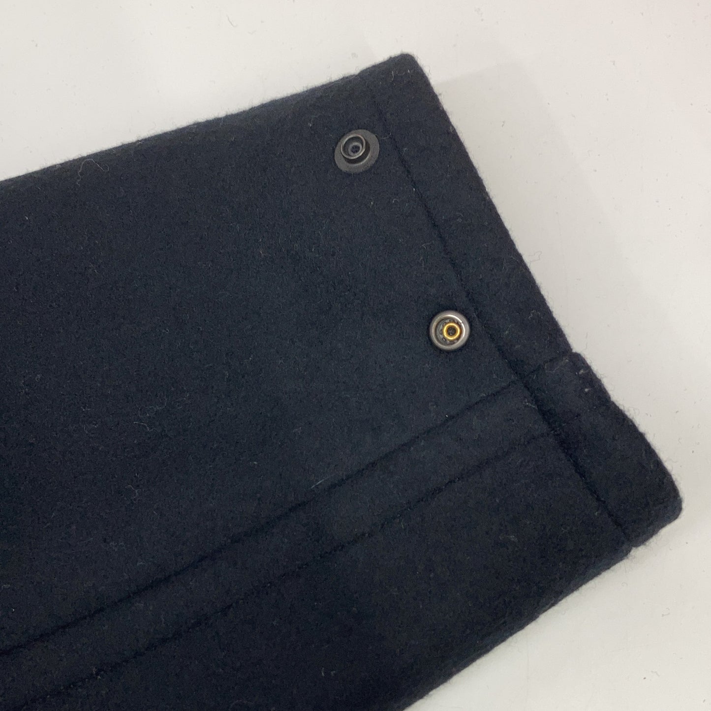 YOAK FW25 Navy Melton Stand Collar Zip Blouson Jacket Size 2