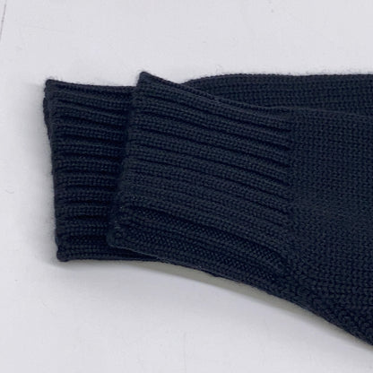 ZANONE Black 5G Wool Stand Collar Chioto Cardigan Size 48