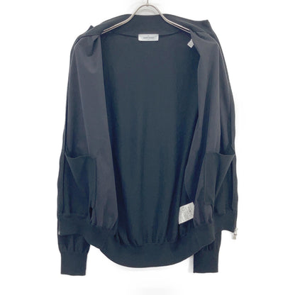 GRAN SASSO Black High-Gauge Cotton Zip Blouson Size 52