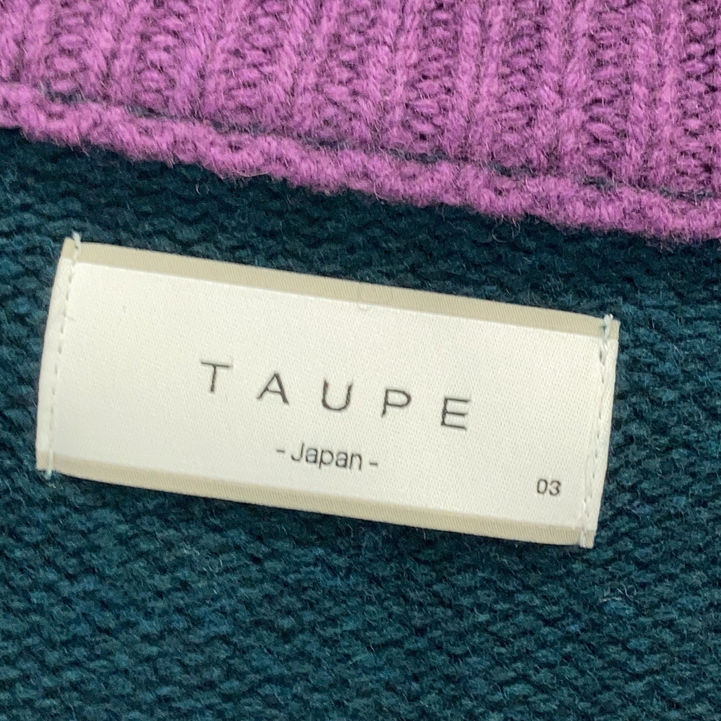 TAUPE FW21 Green Wool Strain Argyle Cardigan Size 03