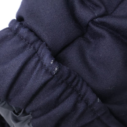 MONCLER MONTGENEVRE Wool Hooded Down Jacket Navy Blue Size 3