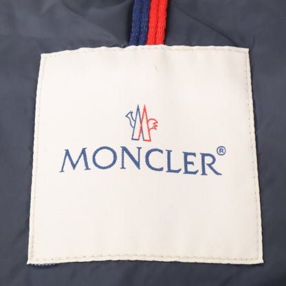 MONCLER MONTGENEVRE Wool Hooded Down Jacket Navy Blue Size 3