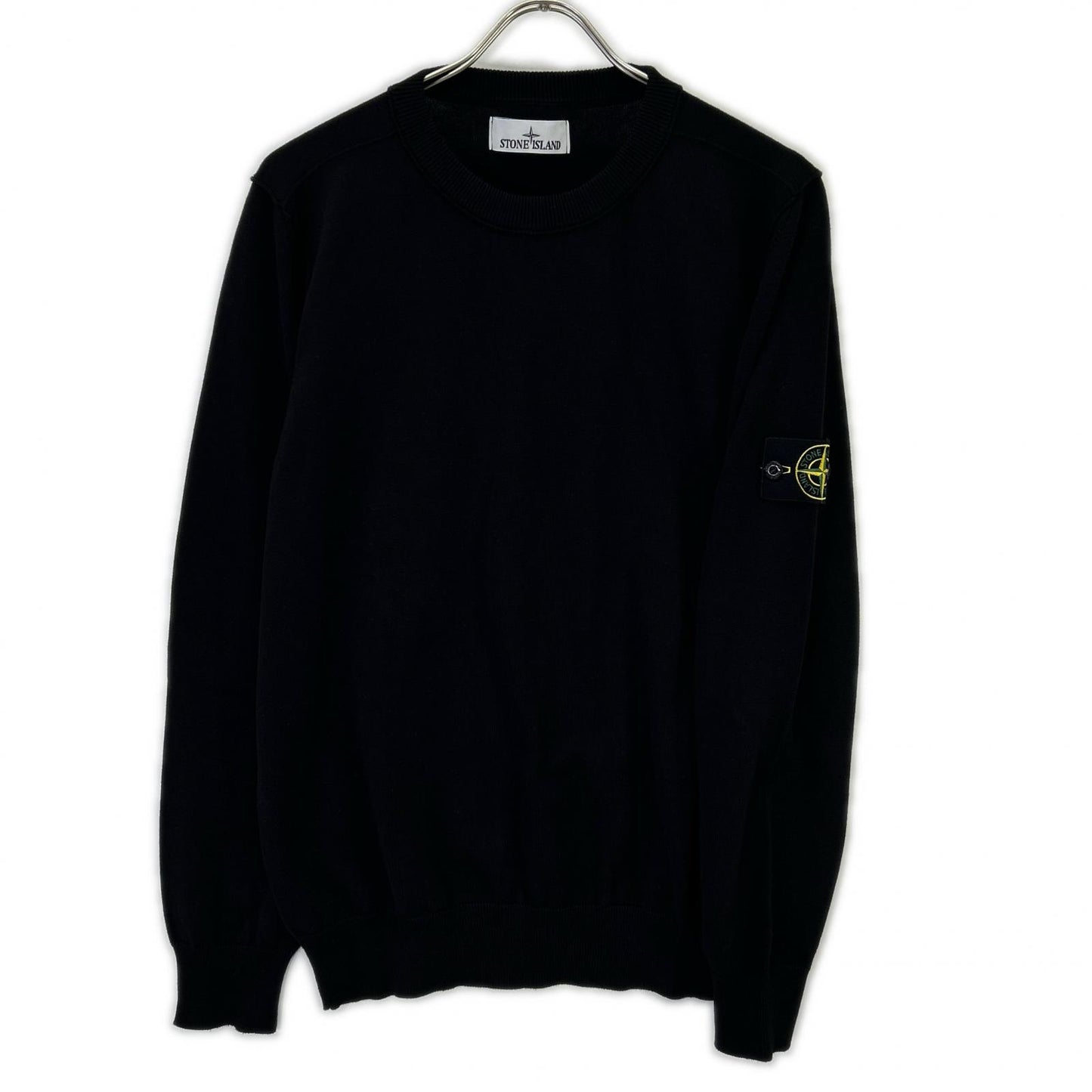 STONE ISLAND 25 K1S155100053 Black Knit Sweater Size L