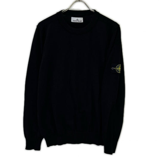 STONE ISLAND 25 K1S155100053 Black Knit Sweater Size L