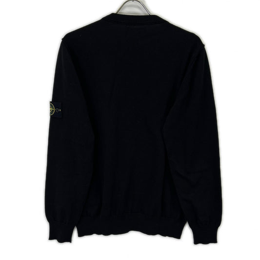 STONE ISLAND 25 K1S155100053 Black Knit Sweater Size L