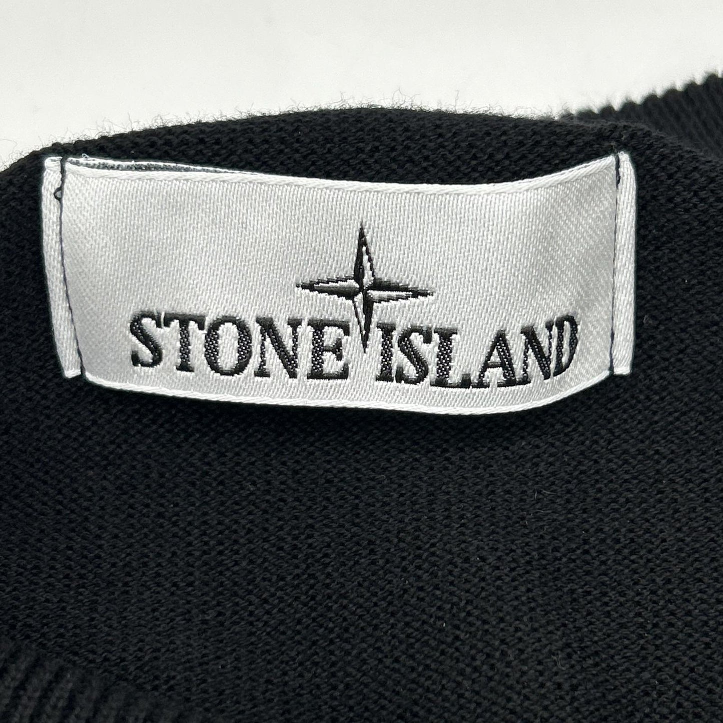 STONE ISLAND 25 K1S155100053 Black Knit Sweater Size L