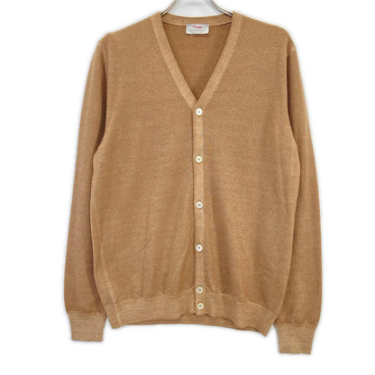 GRAN SASSO Beige VINTEGE Wool Garment Dyed Cardigan Size 50