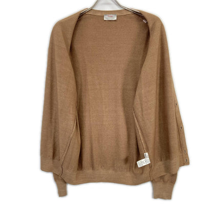GRAN SASSO Beige VINTEGE Wool Garment Dyed Cardigan Size 50