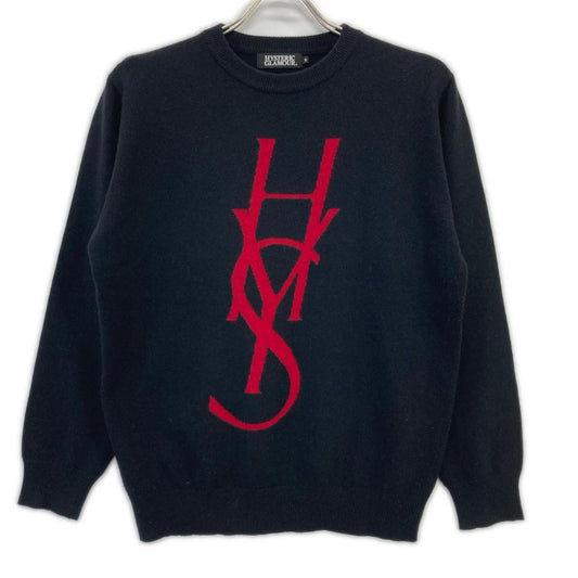 HYSTERIC GLAMOUR Black 02183NS15 HYS Knitted Pullover Size S