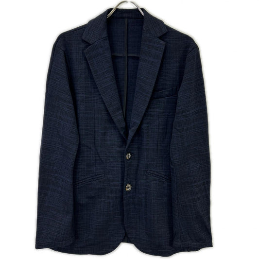 1piu1uguale3 Navy Nylon Stretch Tailored Jacket Size 46