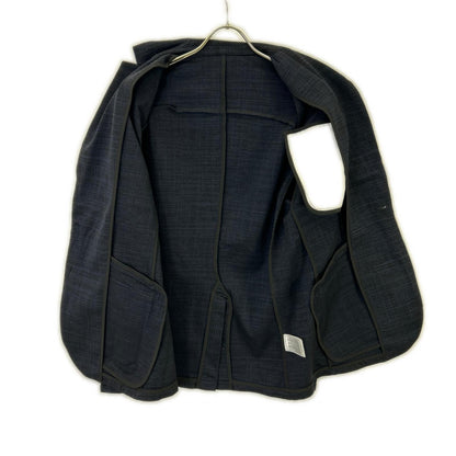 1piu1uguale3 Navy Nylon Stretch Tailored Jacket Size 46