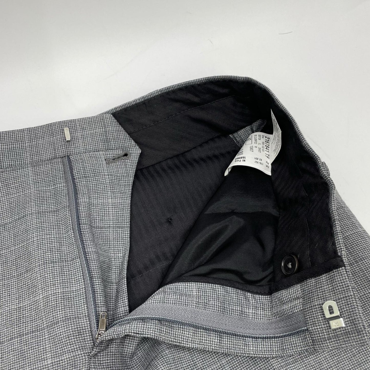 PaulSmith Gray Check Wool Tailored Fit Suit Set Size 40/50
