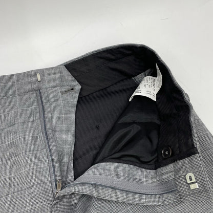 PaulSmith Gray Check Wool Tailored Fit Suit Set Size 40/50