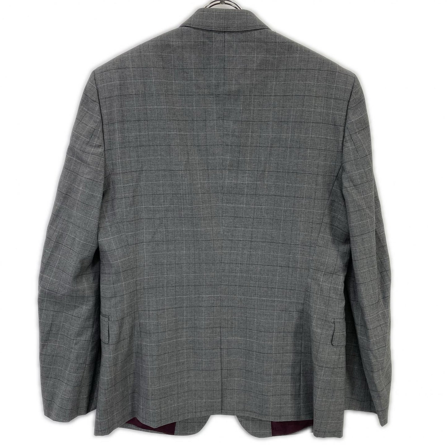 PaulSmith Gray Check Wool Tailored Fit Suit Set Size 40/50