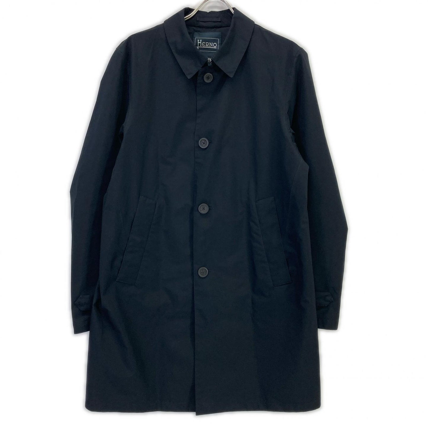 HERNO Navy IM021UL Gore-Tex Laminar Balmacaan Coat Size 50
