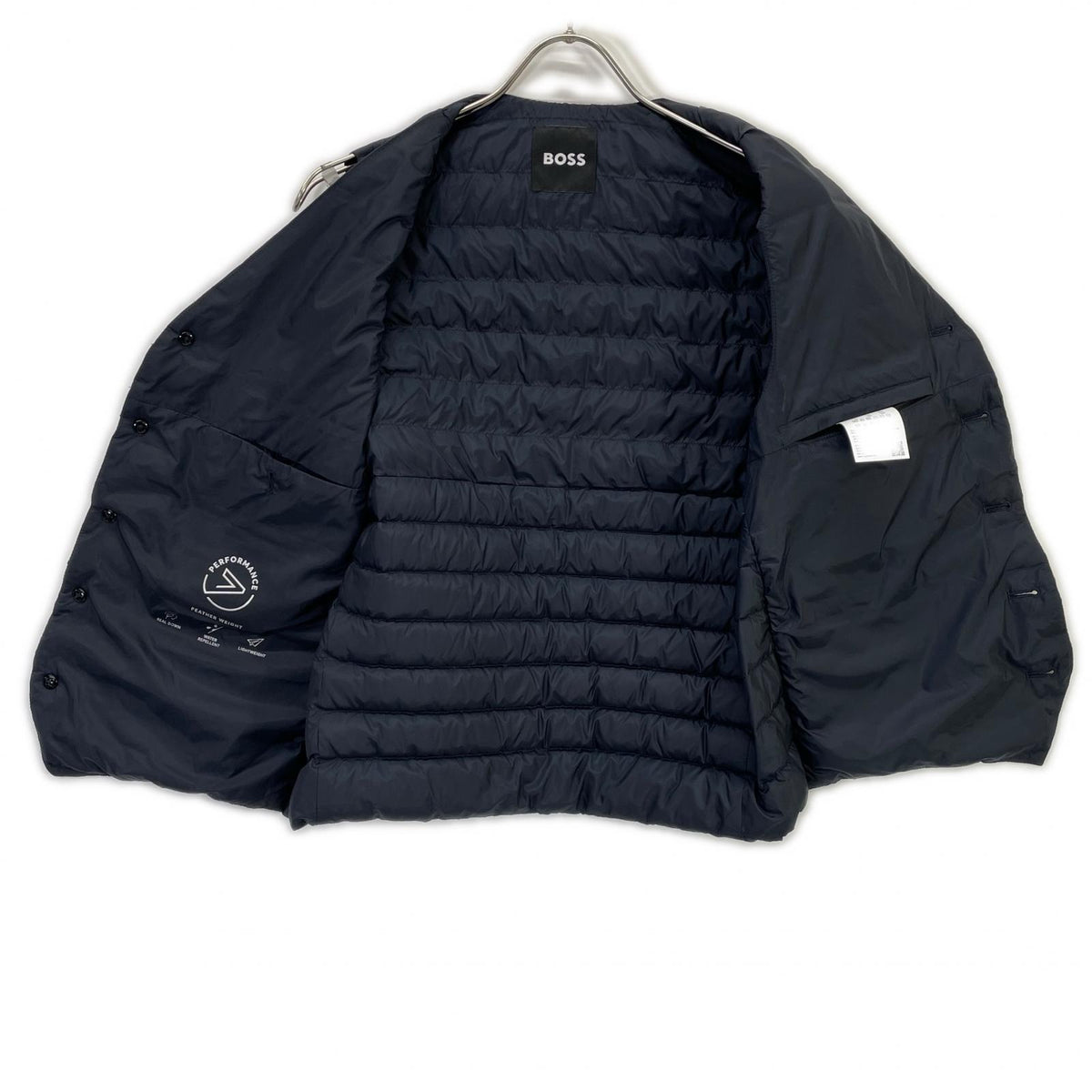BOSS Navy 50496173 Hanry Polyester Down Vest Size 48