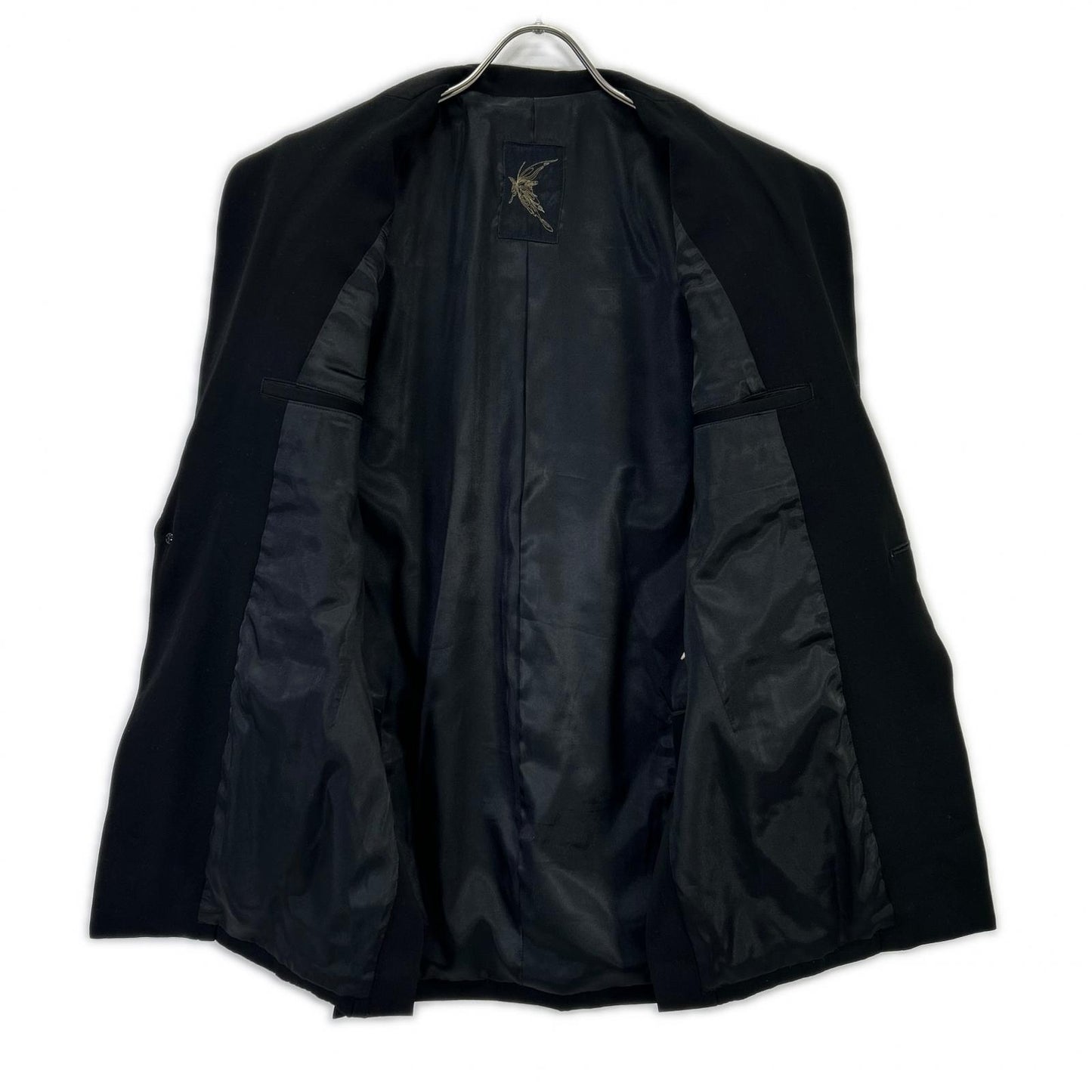 kiryuyrik Black Wool Peaked Lapel Jacket Size S