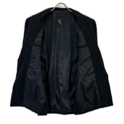 kiryuyrik Black Wool Peaked Lapel Jacket Size S