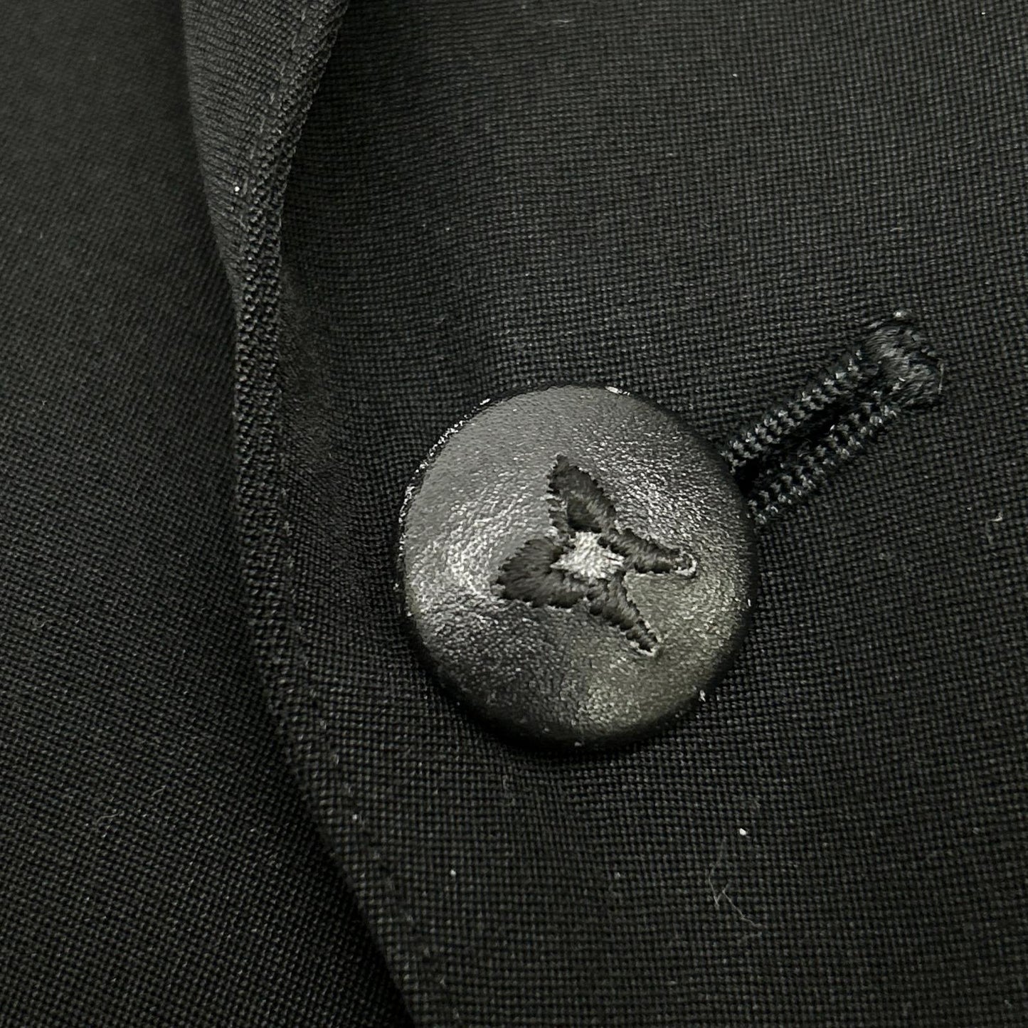 kiryuyrik Black Wool Peaked Lapel Jacket Size S