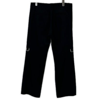 kiryuyrik Black Wool Side Belt Slacks Size S