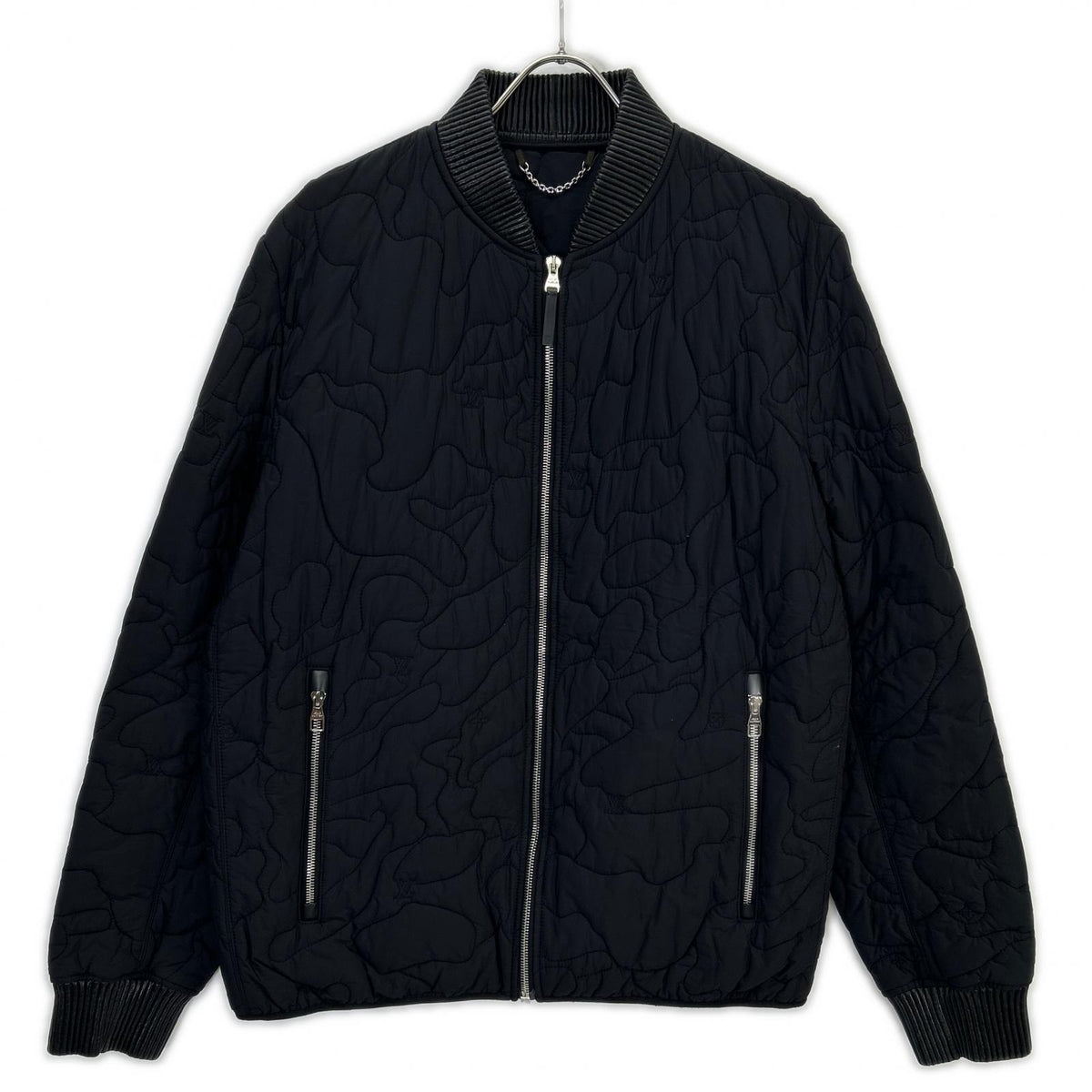 LOUIS VUITTON HAB08WPPX Nylon Quilted Jacket Black Size 52
