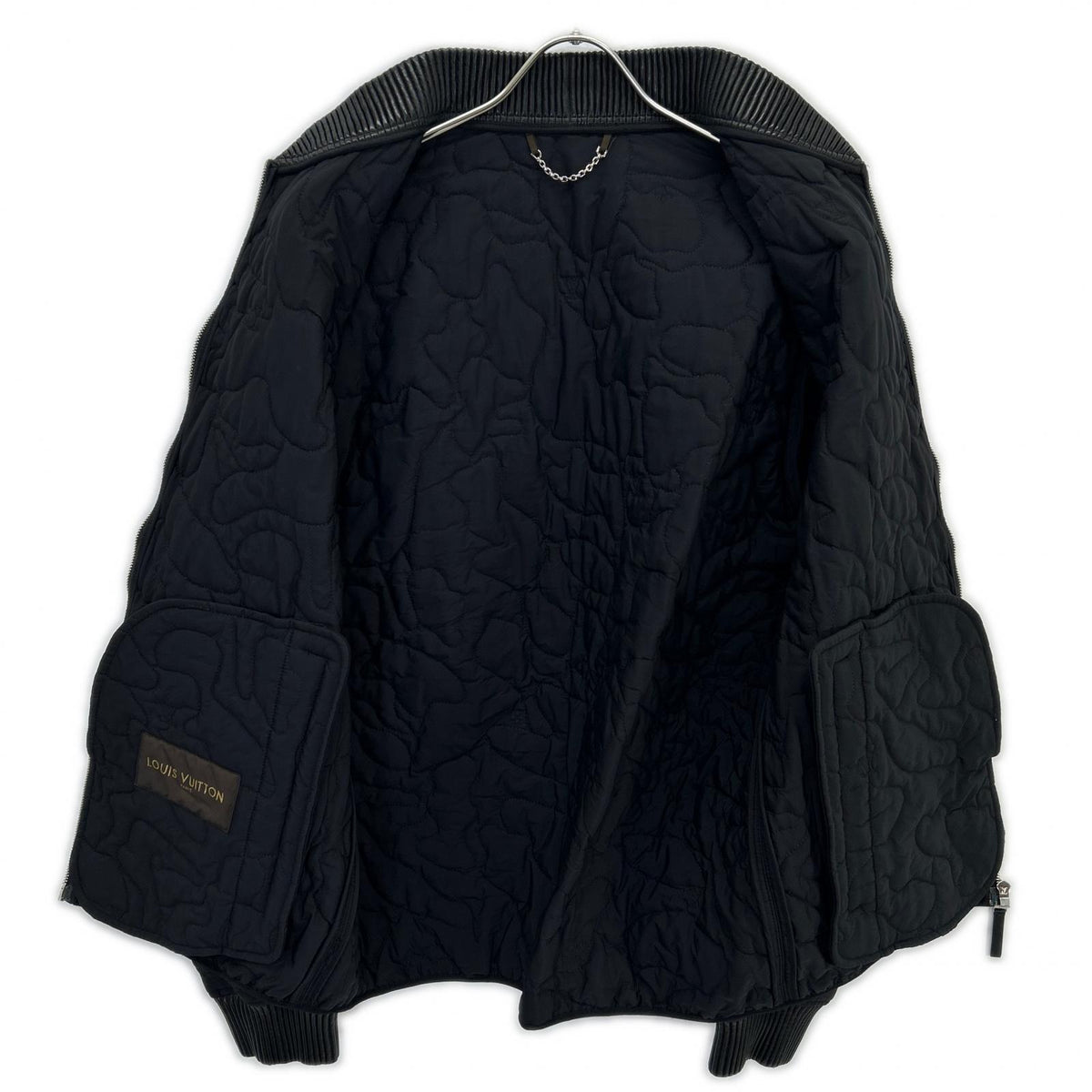 LOUIS VUITTON HAB08WPPX Nylon Quilted Jacket Black Size 52