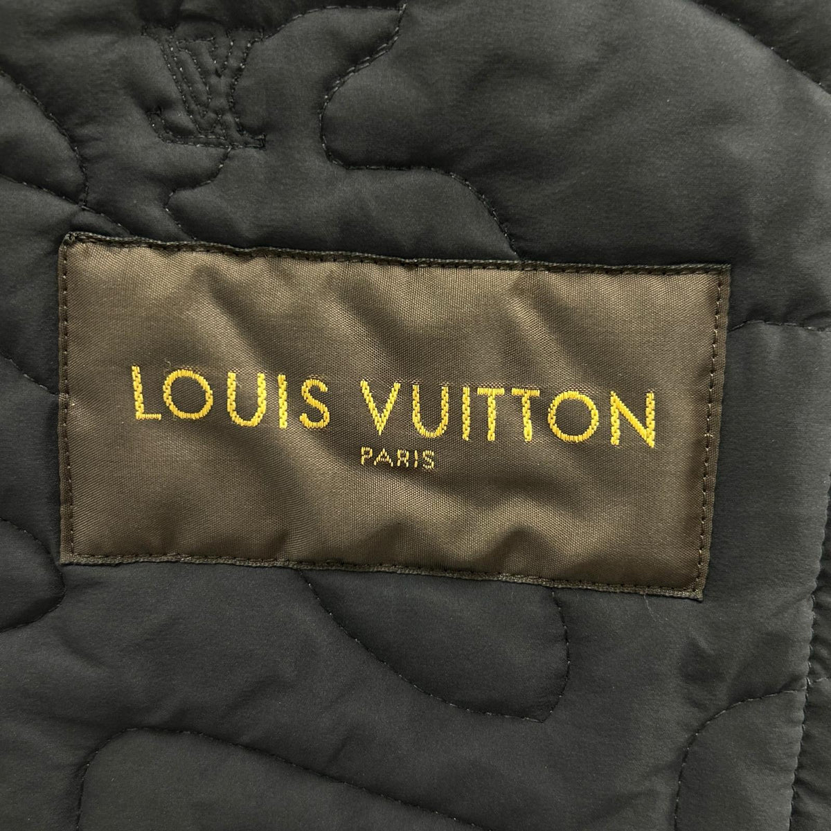 LOUIS VUITTON HAB08WPPX Nylon Quilted Jacket Black Size 52