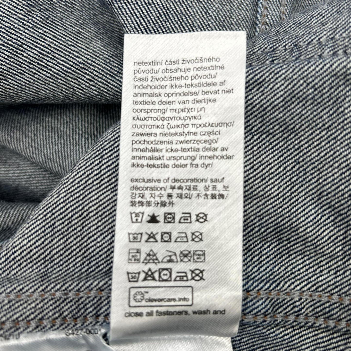 TOMMYHILFIGER Indigo MW40374 Denim Chore Jacket Size M