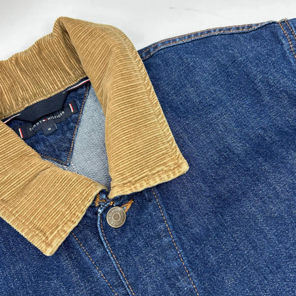 TOMMYHILFIGER Indigo MW40374 Denim Chore Jacket Size M