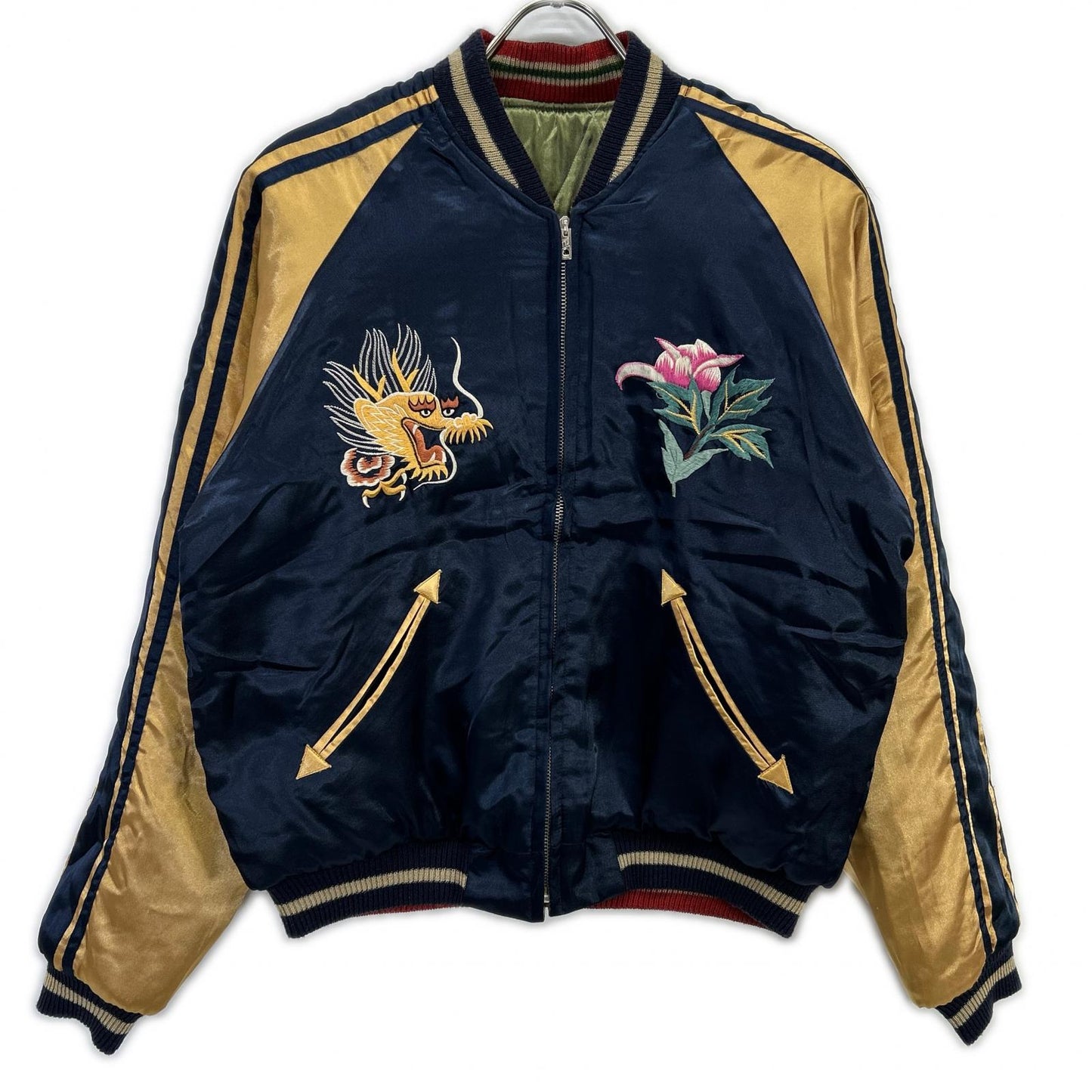 TAILOR TOYO Peacock Map Souvenir Jacket Navy Size M