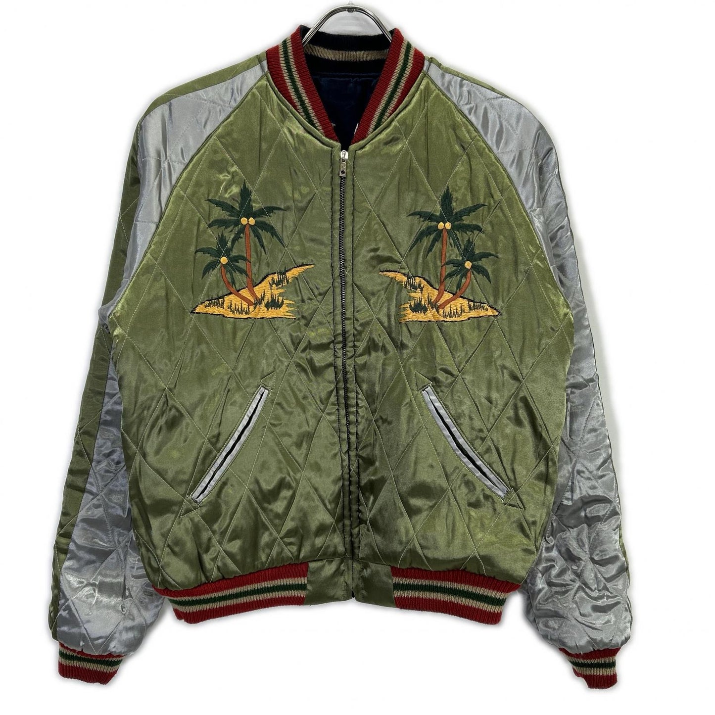 TAILOR TOYO Peacock Map Souvenir Jacket Navy Size M