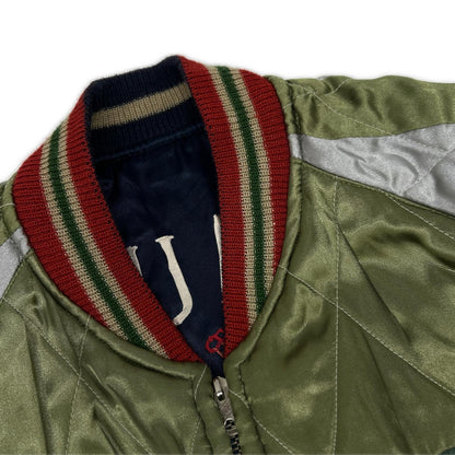 TAILOR TOYO Peacock Map Souvenir Jacket Navy Size M