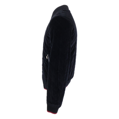 DOLCE&GABBANA Velour Quilted Blouson Jacket Black Size 44
