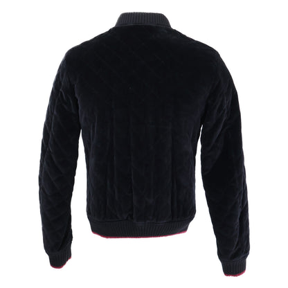 DOLCE&GABBANA Velour Quilted Blouson Jacket Black Size 44