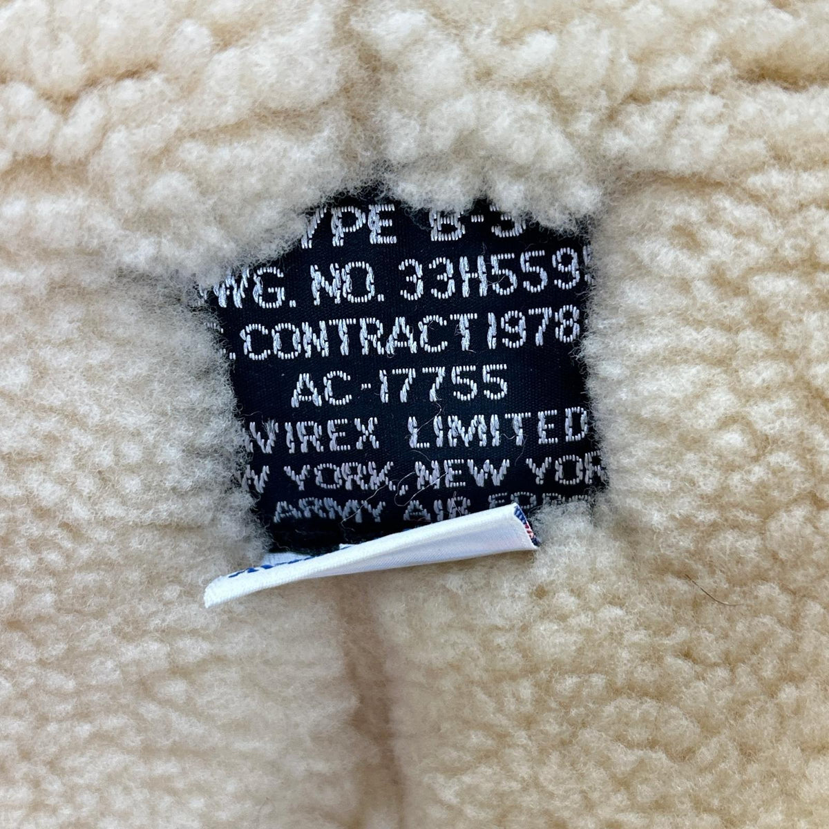 AVIREX B-3 Shearling Flight Jacket Brown Size 36